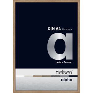 Marco de aluminio Nielsen Alpha 21x29,7 cm roble