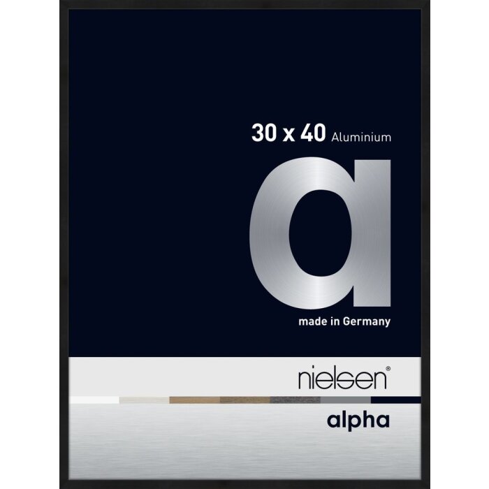Nielsen Marco de aluminio Alpha 30x40 cm anodizado negro mate