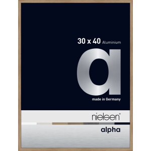 Marco de aluminio Nielsen Alpha 30x40 cm roble