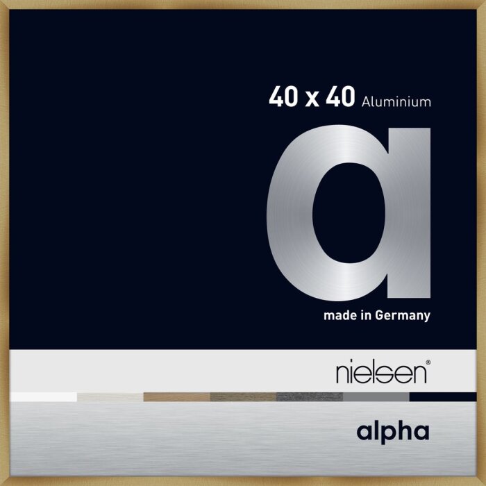 Nielsen Marco de aluminio Alpha 40x40 cm ámbar cepillado