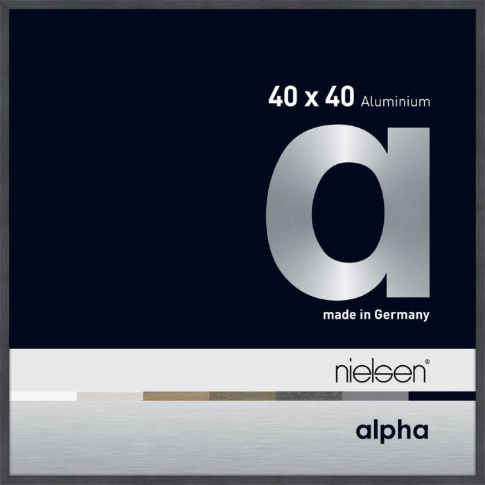 Nielsen Marco de aluminio Alpha 40x40 cm Gris