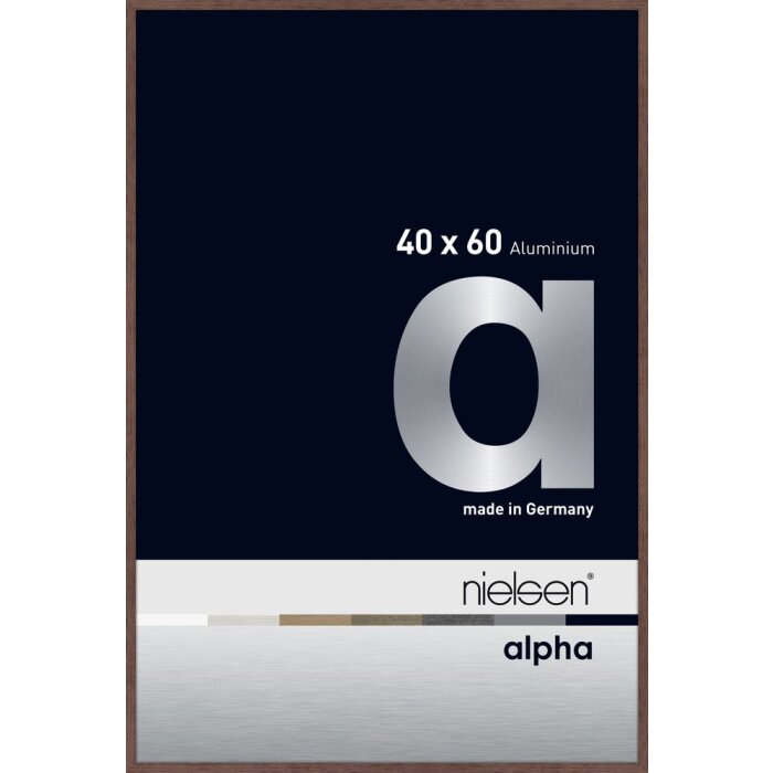 Nielsen Marco de aluminio Alpha 40x60 cm wengé light