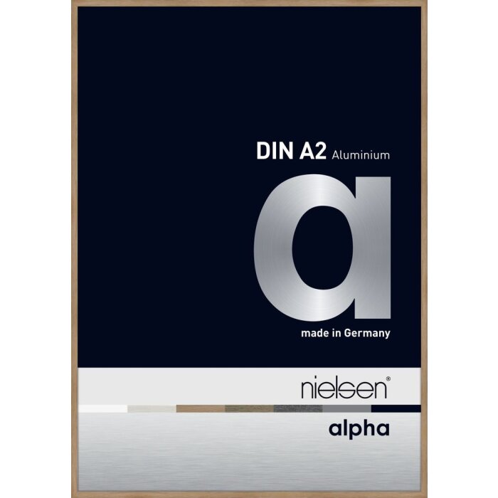 Marco de aluminio Nielsen Alpha 42x59,4 cm roble