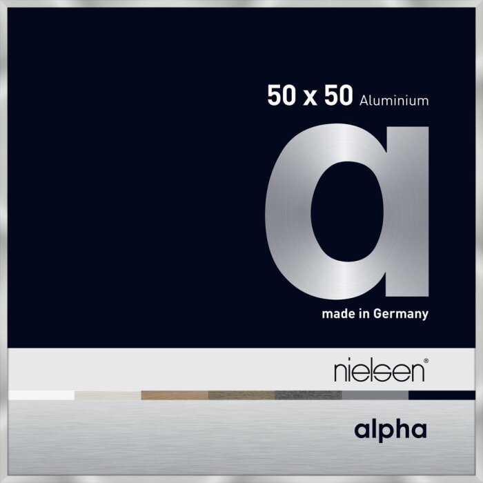 Nielsen Marco de aluminio Alpha 50x50 cm plata