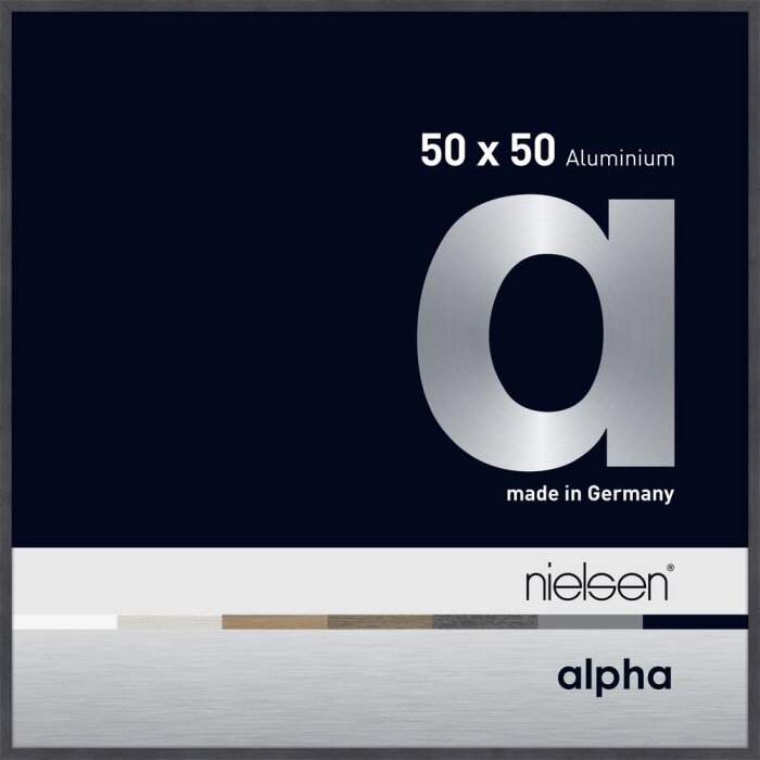 Marco de aluminio Nielsen Alpha 50x50 cm gris