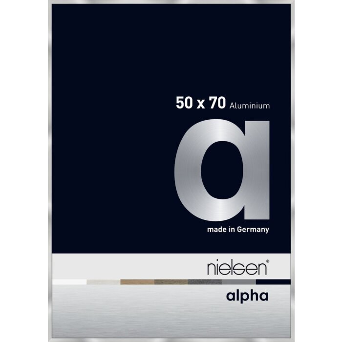Nielsen Marco de aluminio Alpha 50x70 cm plata