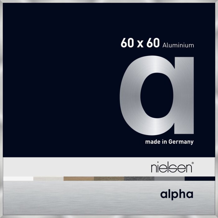 Marco de aluminio Nielsen Alpha 60x60 cm plata