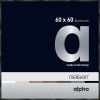Nielsen Marco de aluminio Alpha 60x60 cm anodizado negro brillante
