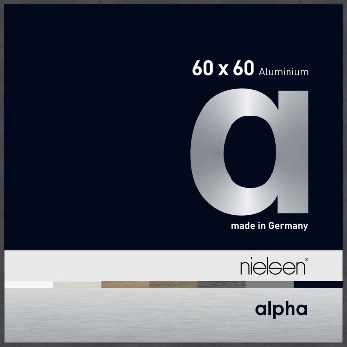 Marco de aluminio Nielsen Alpha 60x60 cm gris