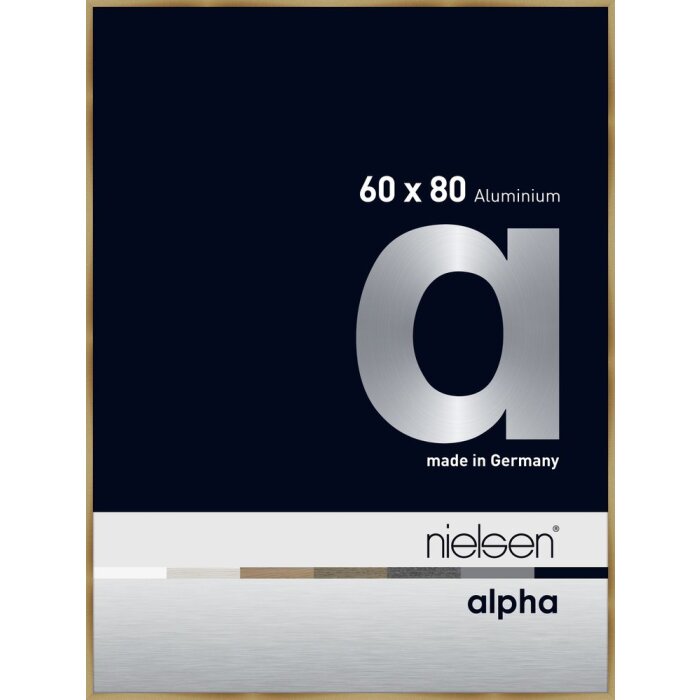 Nielsen Marco de aluminio Alpha 60x80 cm ámbar cepillado