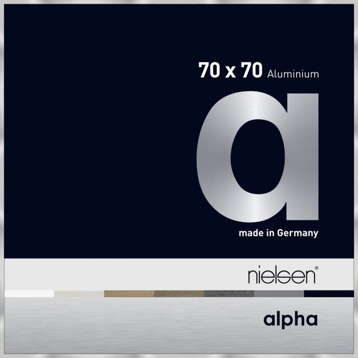 Marco de aluminio Nielsen Alpha 70x70 cm plata
