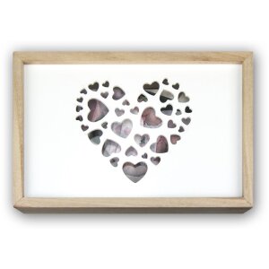 ZEP Caja de Madera para Fotos Love USB + Fotos 15x20 cm