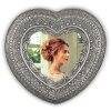 Marco Roche Corazón 8x8 cm plata