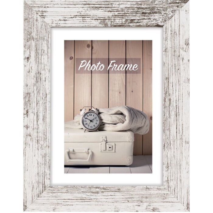 ZEP Marco de madera Nelson 20x25 cm blanco viejo