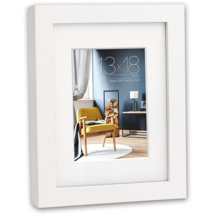 ZEP Marco Niki 20x20 cm blanco con paspartú para 15x15 cm