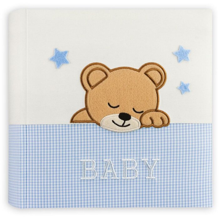 Álbum bebé Elisa 24x24 cm azul