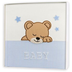 Álbum bebé Elisa 24x24 cm azul