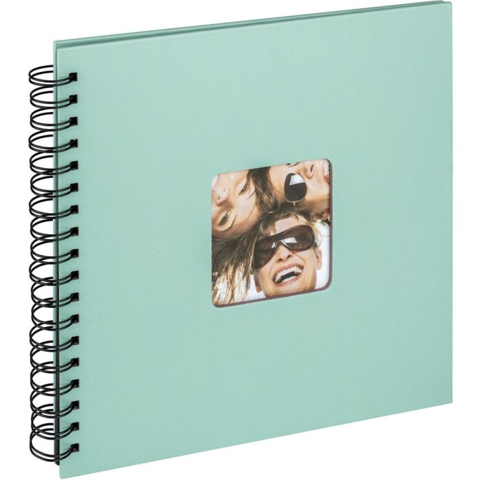 Walther Álbum espiral Fun verde menta 26x25 cm 40 páginas negras