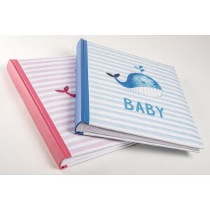 Álbum bebé Walther Sam rosa 28x30,5 cm 50 páginas blancas