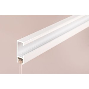 Juego de barandillas de aluminio para galerías, 1 m, blanco