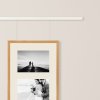 Juego de barandillas de aluminio para galerías, 1 m, blanco