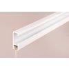 Juego de barandillas de aluminio para galerías, 1 m, blanco