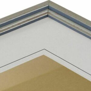Henzo Marco de madera Artos 40x60 cm plata
