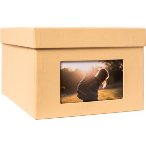 Caja de fotos XL Kandra 700 fotos 15x20 cm melón
