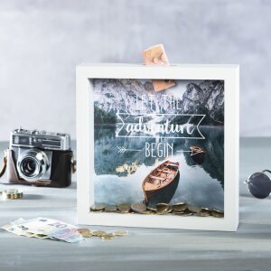 Hama Hucha Dinero blanco 23x23 cm