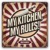 ZEP Cartel de hojalata MI COCINA 30x30x0,6 cm