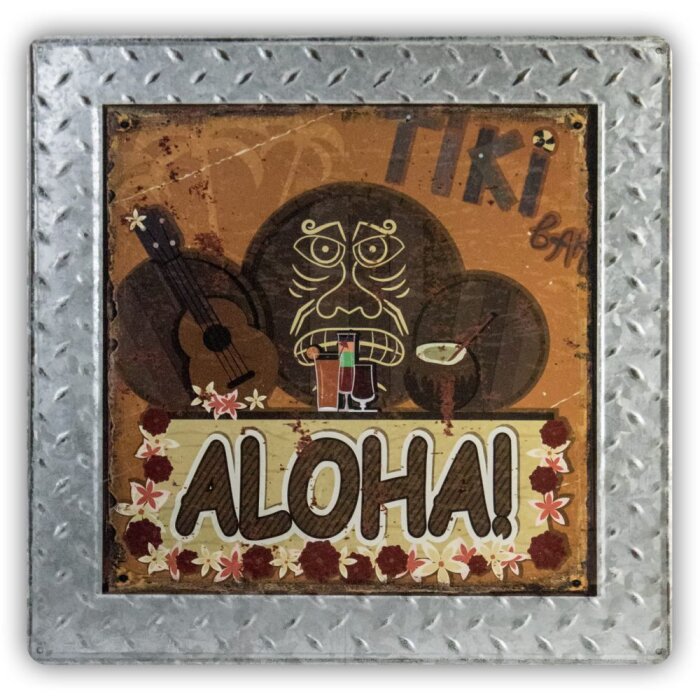 Cartel de hojalata PLAQUE G6 40x40x0,6 cm