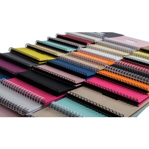HNFD Álbum espiral Khari 50 páginas blancas o negras 24x25 cm