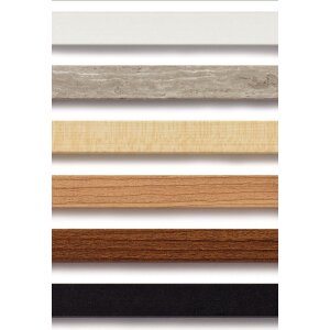 Stockholm 3D Marco de madera 30x30 cm Doble Passepartout Negro