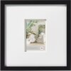 Stockholm 3D Marco de madera 30x30 cm Doble Passepartout Negro