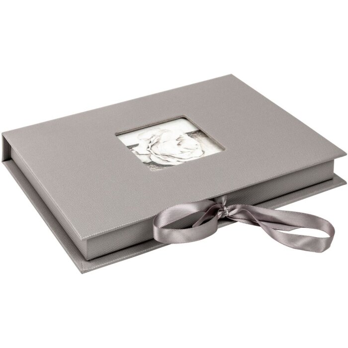 Caja de almacenaje Fun gris 20x14,5x2,8 cm