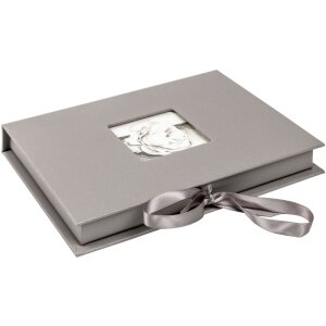 Caja de almacenaje Fun gris 20x14,5x2,8 cm