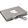 Caja de almacenaje Fun gris 20x14,5x2,8 cm