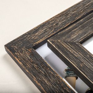 Marco de fotos de madera Lou 15x20 cm negro