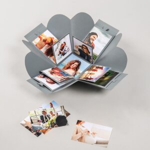Walther Foto Caja Regalo Caja Explosión Sorpresa Gris