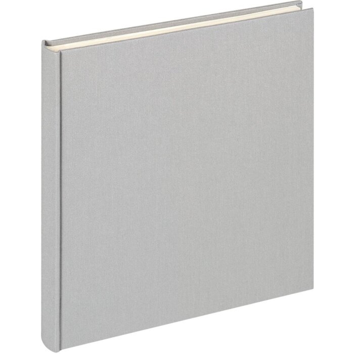 Álbum de fotos Walther Tela gris 26x25 cm 40 páginas blancas