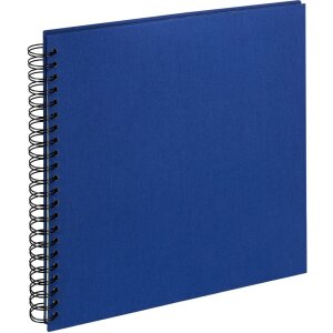 Álbum espiral tela azul 30x30 cm