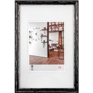 Marco de madera Metropolis 10x15 cm negro-plata