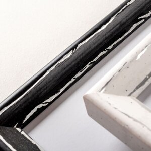 Marco de madera Metropolis 10x15 cm negro-plata