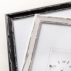 Marco de madera Metropolis 10x15 cm negro-plata
