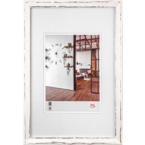 Marco de madera Metropolis 15x20 cm blanco-plata