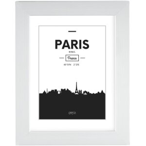 Marco de plástico Paris 13x18 cm blanco
