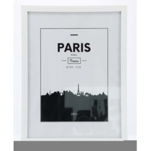 Marco de plástico Paris 30x40 cm blanco