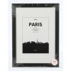 Marco de plástico Paris 21x30 cm negro