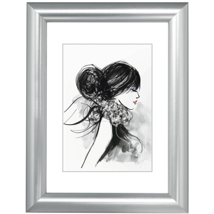 Marco de plástico Sofia 13x18 cm plata