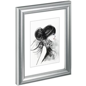 Marco de plástico Sofia 13x18 cm plata